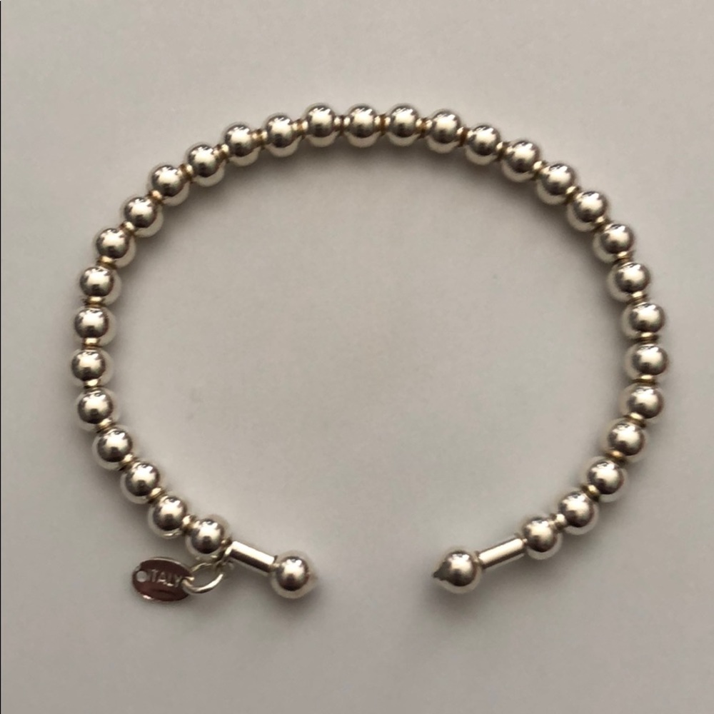 Silver Beaded Bracelet